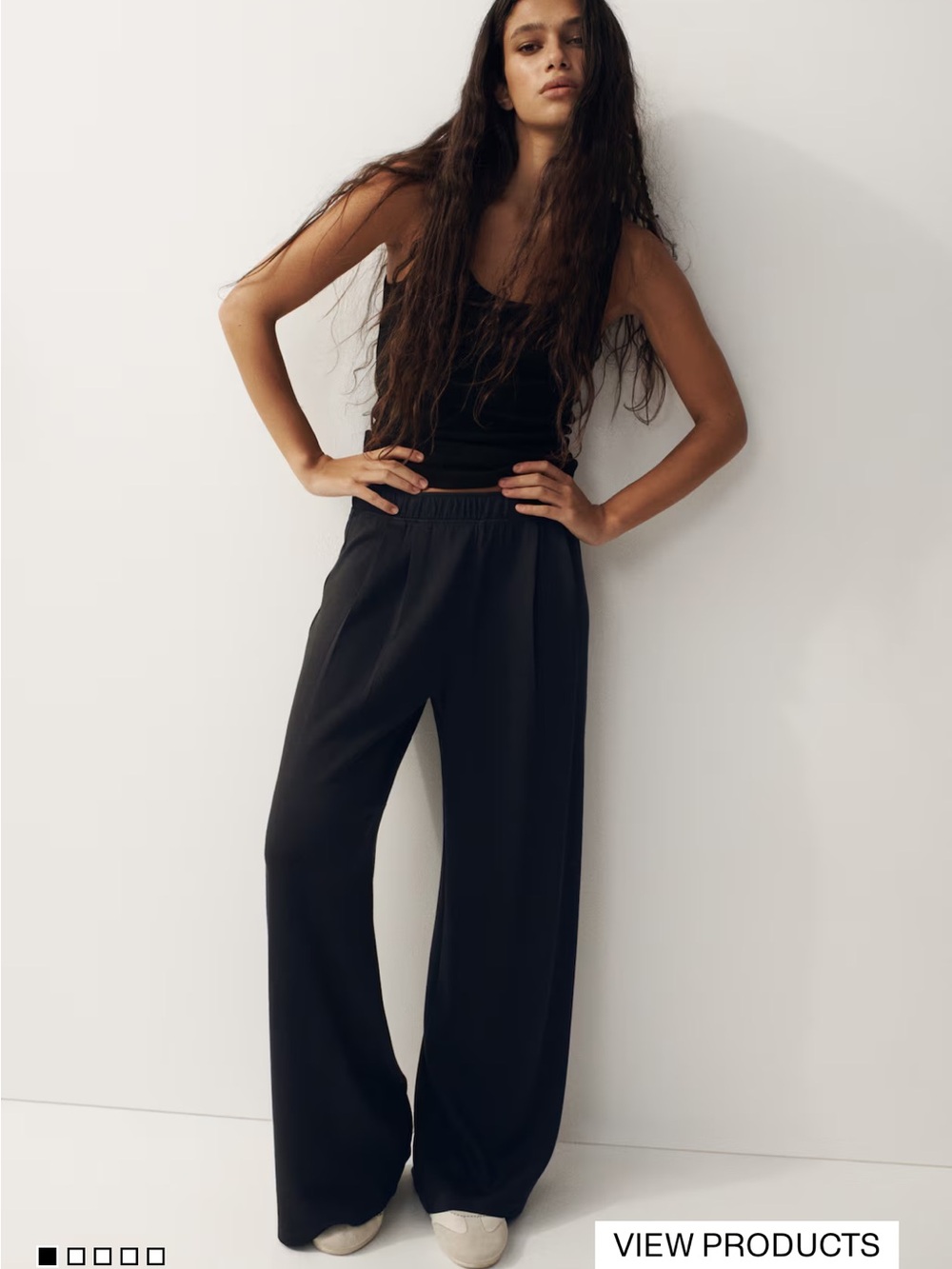 H&M Wide Leg Pull On Pants